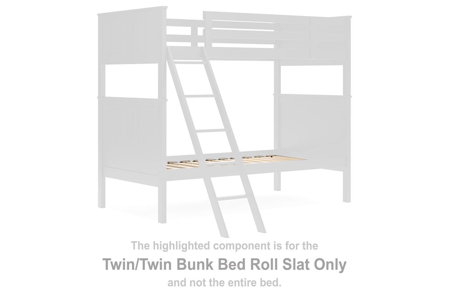 Nextonfort - Twin/Twin Bunk Bed Roll Slat - Black