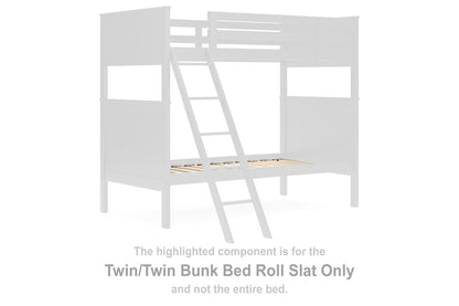 Nextonfort - Twin/Twin Bunk Bed Roll Slat - Black