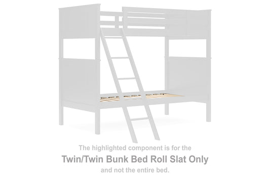 Nextonfort - Twin/Twin Bunk Bed Roll Slat - Black