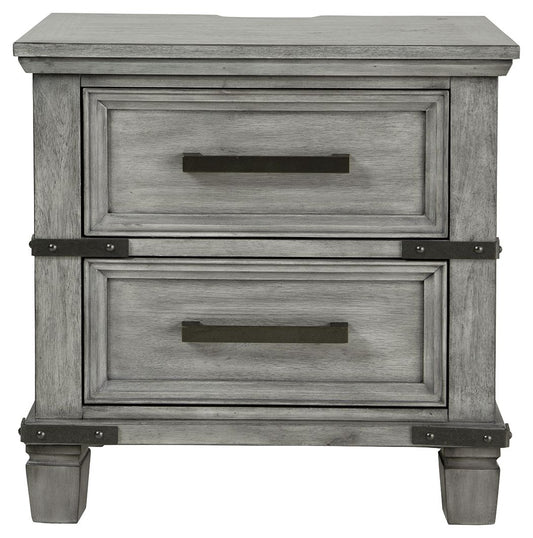 Russelyn - Two Drawer Night Stand - Gray