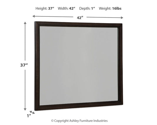 Neymorton - Bedroom Mirror - Dark Grayish Brown