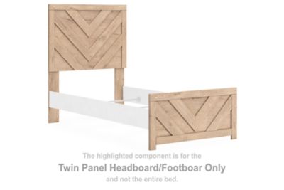 Sanginlane - Twin Panel Headboard/Footboard - Tan