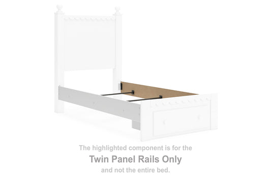 Mollviney - Twin Panel Rails - White