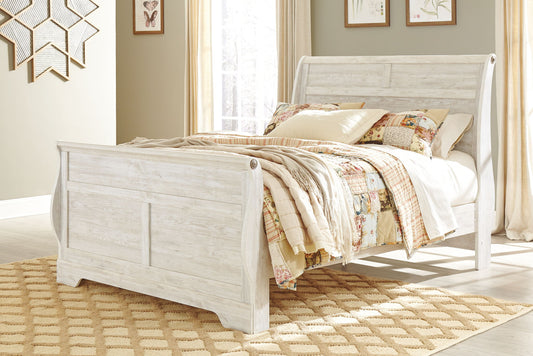 Willowton - King Sleigh Rails - Whitewash