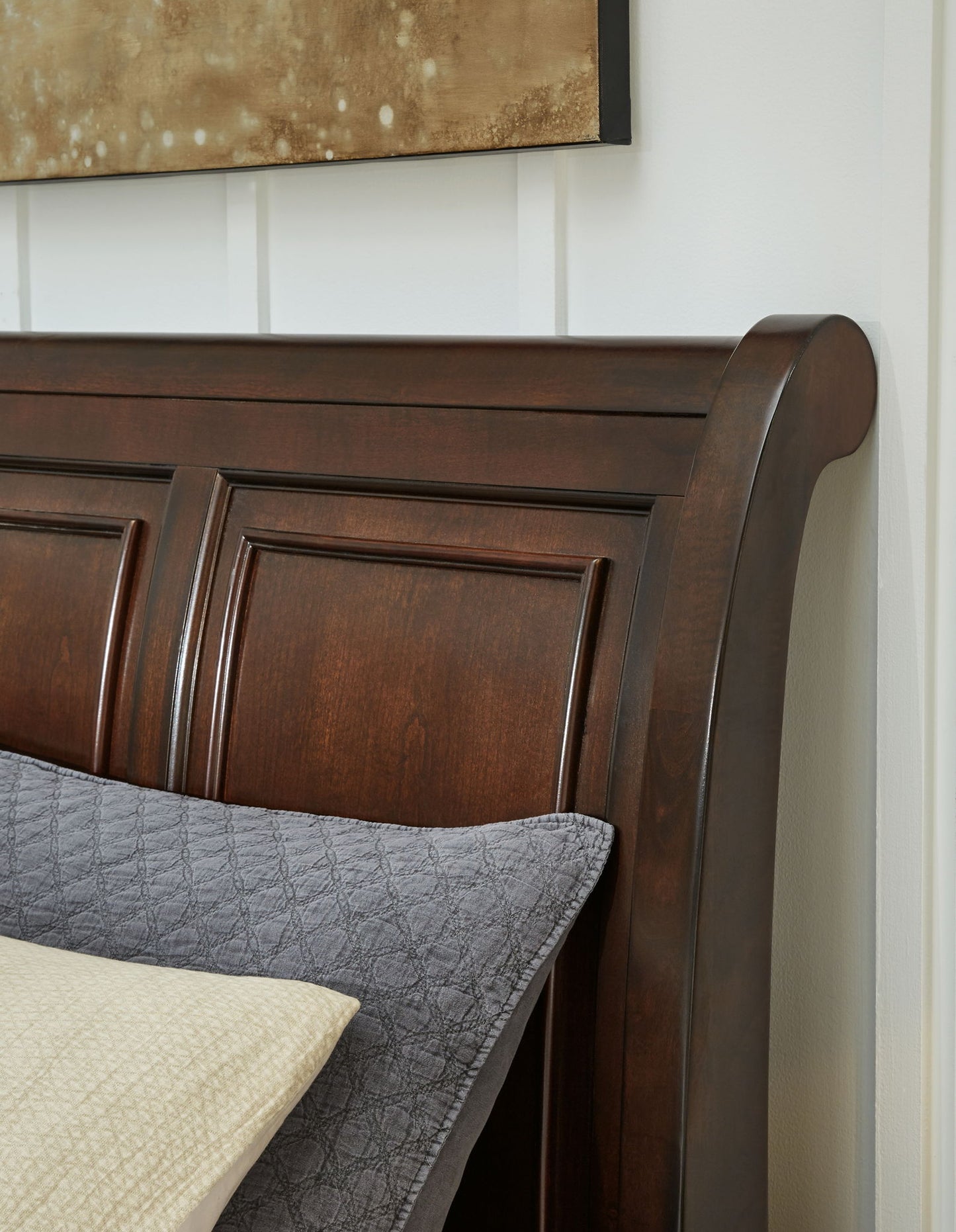 Porter - Headboard Queen Sleigh - Rustic Brown