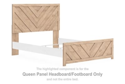 Sanginlane - Queen Panel Headboard/Footboard - Tan