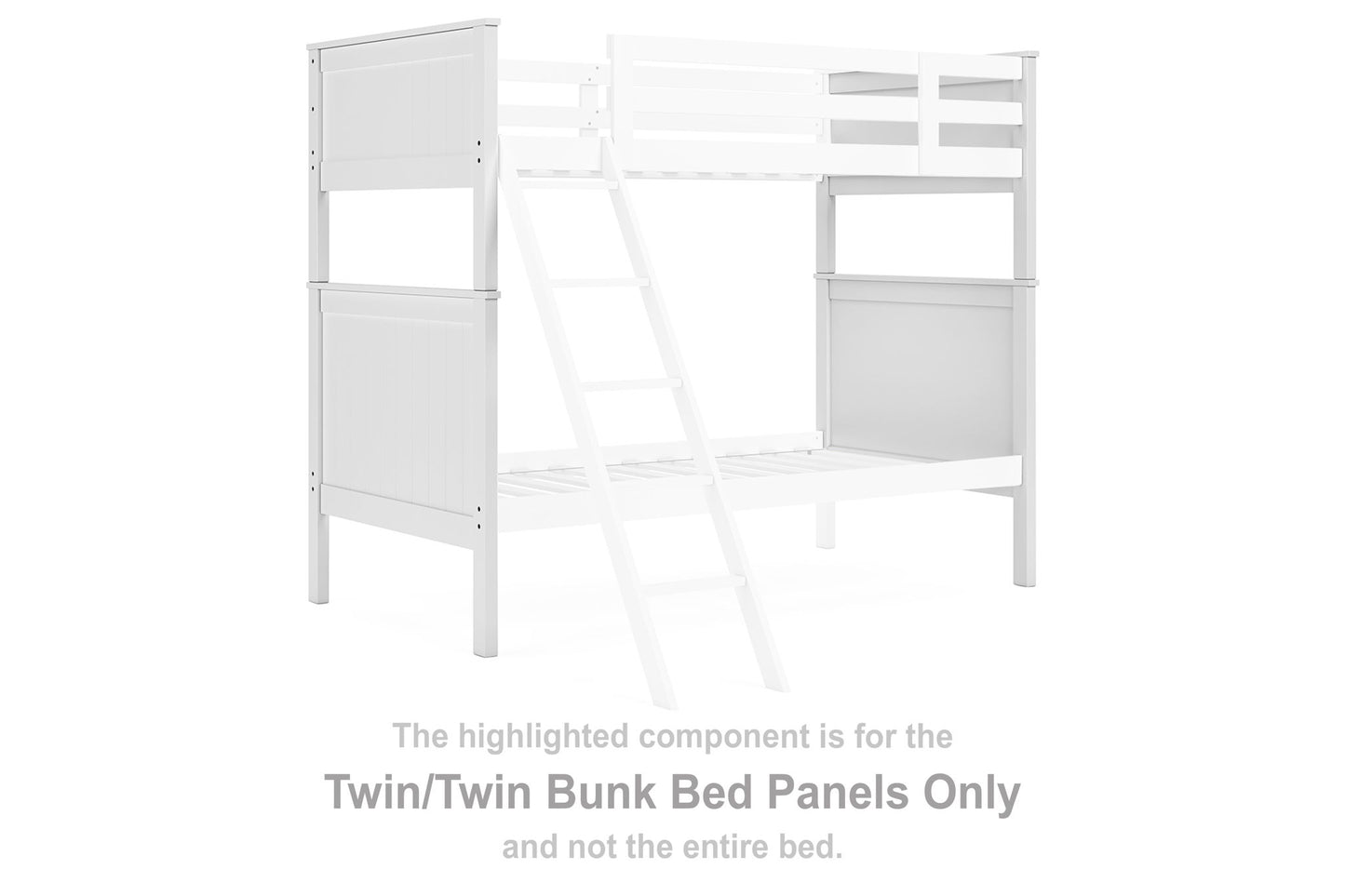 Nextonfort - Twin/Twin Bunk Bed Panels - White