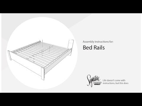 Elbrim - Queen/King Platform Rails - Brown