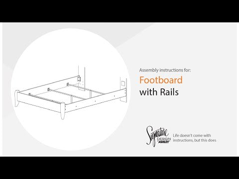 Elbrim - King Panel Footboard With Rails - Brown