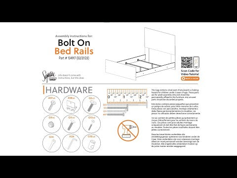 Belachime - Queen Panel Rails - Charcoal