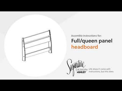 Deanlow - Full Panel Headboard - Honey